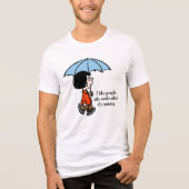 Peanuts | Marcie Onder de paraplu Tri-Blend Shirt (Voorkant)