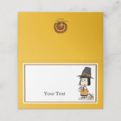 Peanuts | Marcie Thanksgiving Diner Plaatskaartje (Buitenkant ongevouwen)