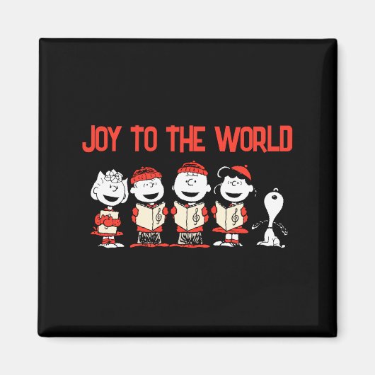 Peanuts Merry Christmas Holiday Choir _1 Magneet (Voorkant)