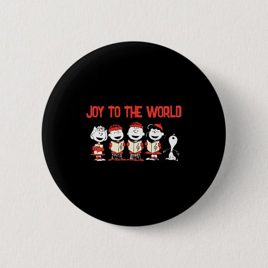 Peanuts Merry Christmas Holiday Choir _1 Ronde Button 5,7 Cm (Voorkant)