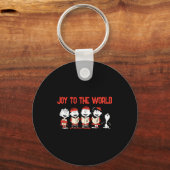Peanuts Merry Christmas Holiday Choir _1 Sleutelhanger (Voorkant)