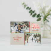 Peanuts Merry Christmas Holiday Choir Foto Feestdagenkaart (Staand voorkant)