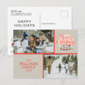 Peanuts Merry Christmas Holiday Choir Foto Feestdagenkaart (Voorkant / Achterkant)