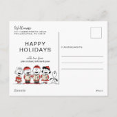 Peanuts Merry Christmas Holiday Choir Foto Feestdagenkaart (Achterkant)