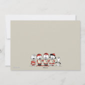 Peanuts Merry Christmas Holiday Choir Foto Feestdagenkaart (Achterkant)