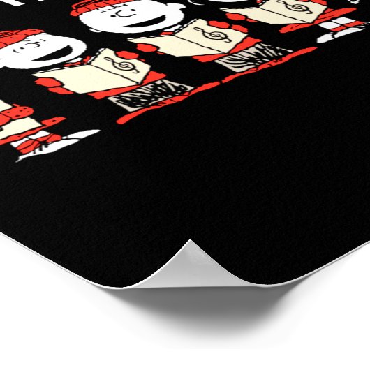 Peanuts Merry Christmas Holiday Choir Poster (Hoek)