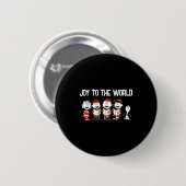 Peanuts Merry Christmas Holiday Choir  Ronde Button 5,7 Cm (Voorkant /achterkant)