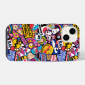 Peanuts | Mixtape Patch Patroon iPhone Hoesje (Achterkant horizontaal)
