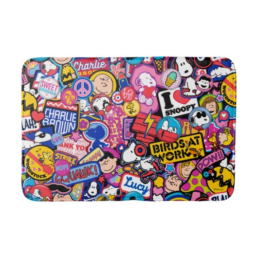 Peanuts | Mixtape-patchpatroon Badmat (Voorkant)