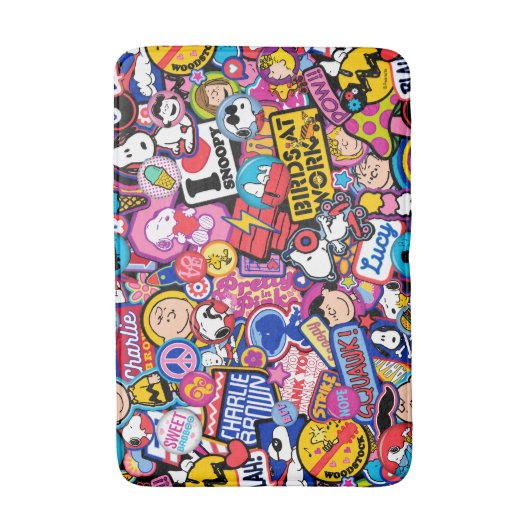 Peanuts | Mixtape-patchpatroon Badmat (Voorkant Verticaal)