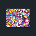 Peanuts | Mixtape-patchpatroon Canvas Afdruk<br><div class="desc">Bekijk dit leuke ontwerp met The Peanuts Gang in leuke patches.</div>