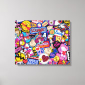 Peanuts | Mixtape-patchpatroon Canvas Afdruk (Voorkant)