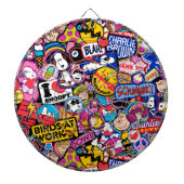 Peanuts | Mixtape-patchpatroon Dartbord (Voorkant)