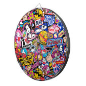 Peanuts | Mixtape-patchpatroon Dartbord (Voorkant Rechts)