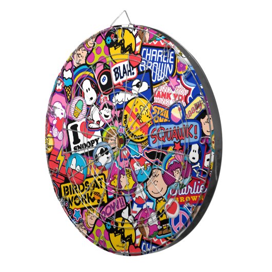 Peanuts | Mixtape-patchpatroon Dartbord (Voorkant Rechts)