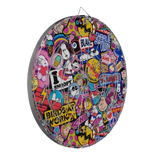 Peanuts | Mixtape-patchpatroon Dartbord (Voorkant Links)