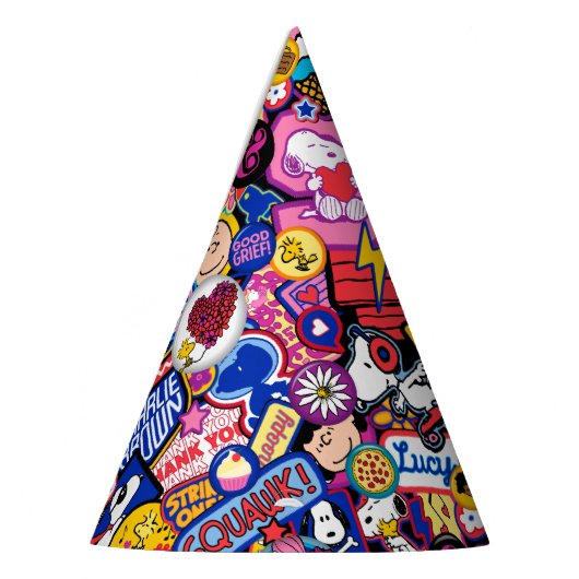 Peanuts | Mixtape-patchpatroon Feesthoedjes (Links)