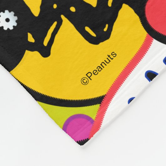 Peanuts | Mixtape-patchpatroon Fleece Deken (Hoek)