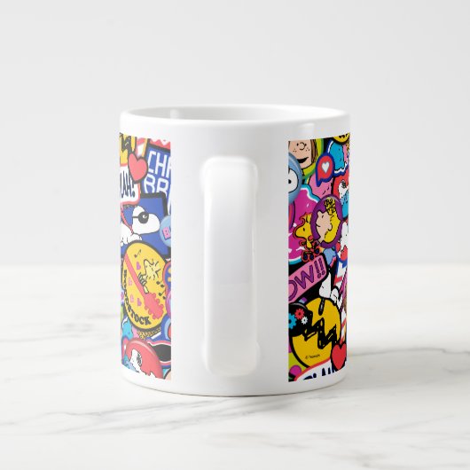 Peanuts | Mixtape-patchpatroon Grote Koffiekop (Achterkant)