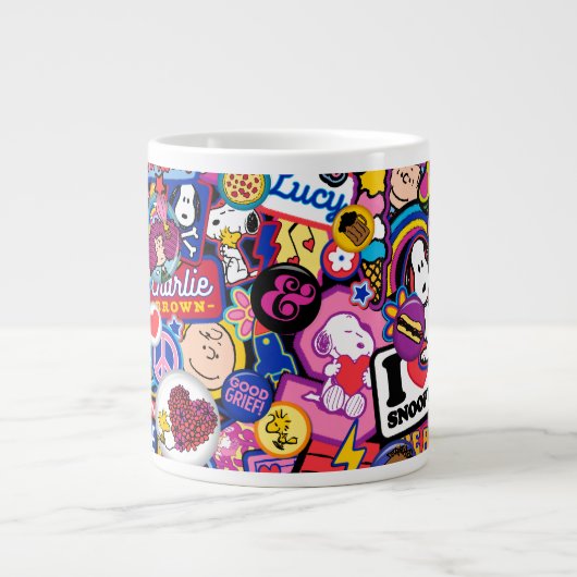 Peanuts | Mixtape-patchpatroon Grote Koffiekop (Voorkant)