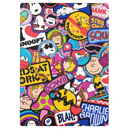 Peanuts | Mixtape-patchpatroon Klembord (Achterkant)