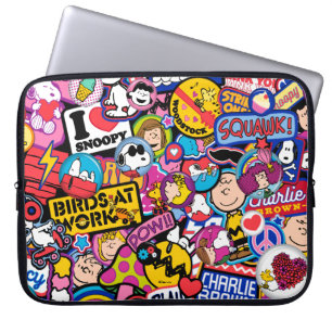 Peanuts   Mixtape-patchpatroon Laptop Sleeve
