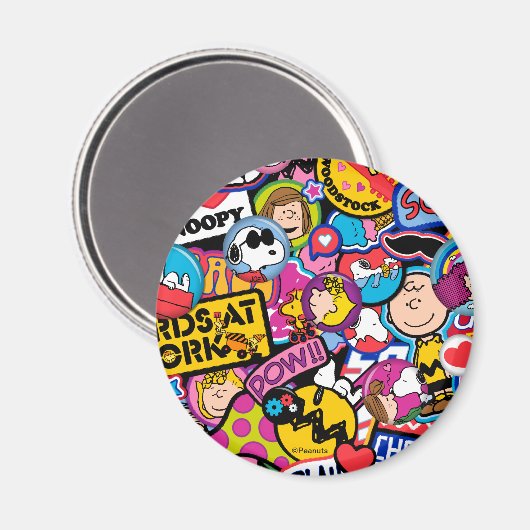 Peanuts | Mixtape-patchpatroon Magneet (Voorkant / Achterkant)