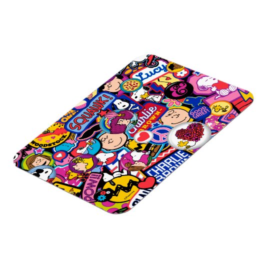 Peanuts | Mixtape-patchpatroon Magneet (Linkerzijde)