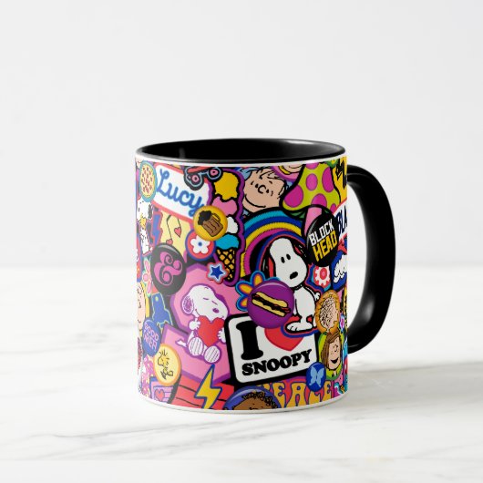 Peanuts | Mixtape-patchpatroon Mok (Voorkant rechts)