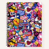 Peanuts | Mixtape-patchpatroon Notitieboek (Voorkant)