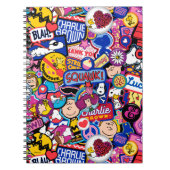 Peanuts | Mixtape-patchpatroon Notitieboek (Voorkant)