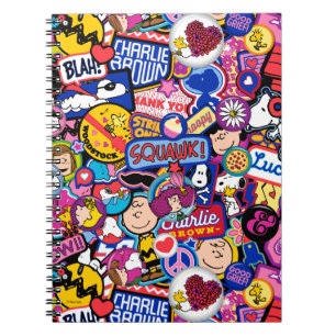 Peanuts Mixtape-patchpatroon Notitieboek