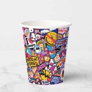 Peanuts   Mixtape-patchpatroon Papieren Bekers