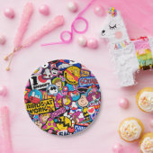 Peanuts | Mixtape-patchpatroon Papieren Bordje (Feest)