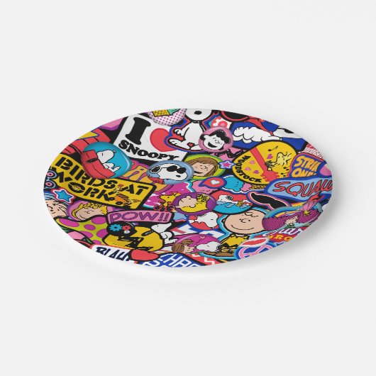 Peanuts | Mixtape-patchpatroon Papieren Bordje (Gekanteld)