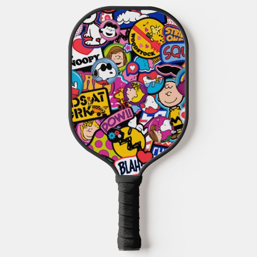 Peanuts | Mixtape-patchpatroon Pickleball Paddle (Voorkant)
