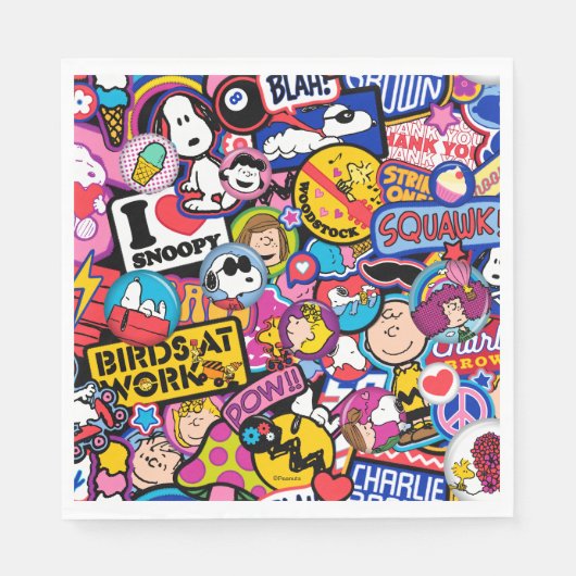 Peanuts | Mixtape-patchpatroon Servet (Voorkant)