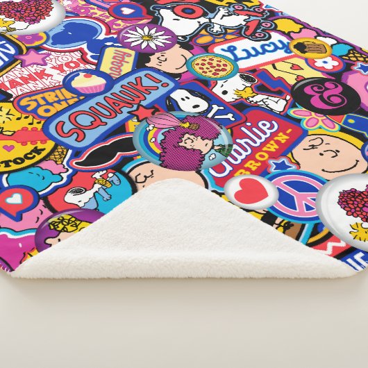 Peanuts | Mixtape-patchpatroon Sherpa Deken (3/4)