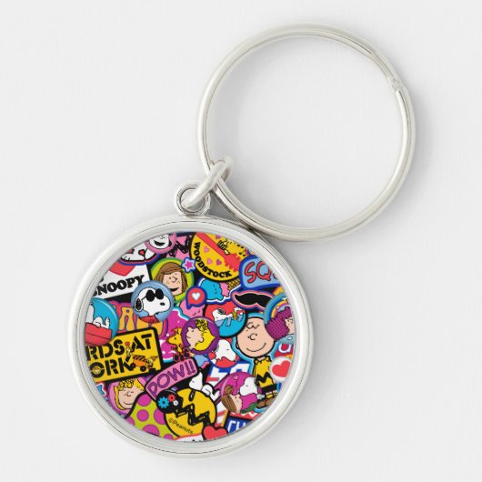 Peanuts | Mixtape-patchpatroon Sleutelhanger (Voorkant)