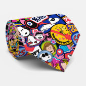 Peanuts | Mixtape-patchpatroon Stropdas (Opgerold)
