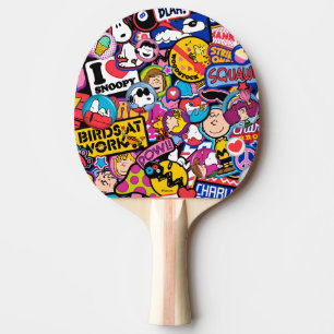 Peanuts   Mixtape-patchpatroon Tafeltennisbatje