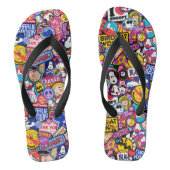 Peanuts | Mixtape-patchpatroon Teenslippers (Voetbed)