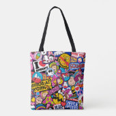Peanuts | Mixtape-patchpatroon Tote Bag (Achterkant)