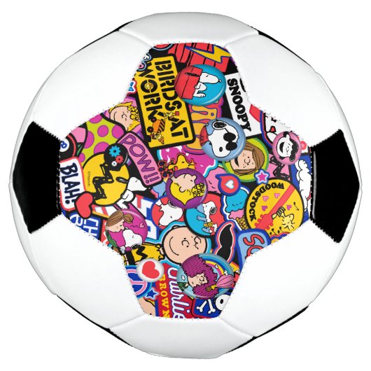Peanuts | Mixtape-patchpatroon Voetbal (Gedraaid)