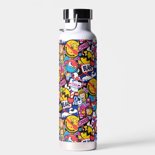 Peanuts | Mixtape-patchpatroon Waterfles (Rechts)