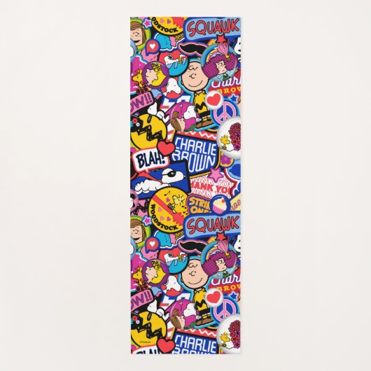 Peanuts | Mixtape-patchpatroon Yogamat (Voorkant)