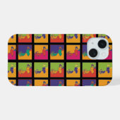 Peanuts | Moderne Pop Art Snoopy iPhone 15 Case (Achterkant horizontaal)