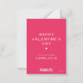 Peanuts | Never Give Your Heart To A Blockhead Notitiekaartje (Achterkant)