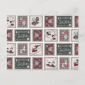 Peanuts | Ouderwets slee ritten patroon Briefkaart (Voorkant)