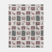 Peanuts | Ouderwets slee ritten patroon Fleece Deken (Voorkant)